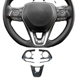 Venta al por mayor de fibra de carbono ABS Durable de lujo volante Decoración Para Toyota <span class=keywords><strong>RAV4</strong></span> <span class=keywords><strong>XA50</strong></span> y Corolla E210 híbrido - Product Image 6