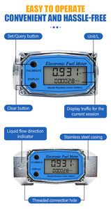 デジタル可変面積流量計 LCD ステンレス鋼 高精度 (+/-0.5%) オイル対応 水対応 FMTブランド OEM - Product Image 2