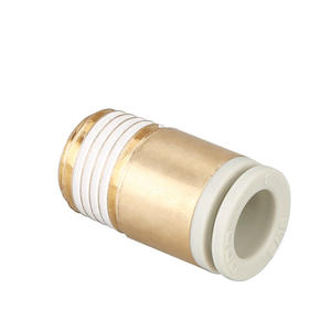 Conector Endotraqueal Tipo SMC KQ2S08-01/10-02, Conector Rápido Miniatura KJS04-M5, Conector Endotraqueal de Latón/Cobre - Product Image 1