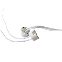 Support de lampe en céramique G5.3, accessoire de lustre en cristal, douille à deux broches résistante aux hautes températures, pièces d'éclairage 250V 400A