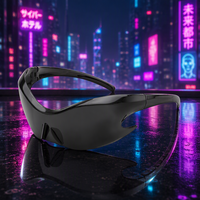 Lunettes de soleil sportives de luxe sans monture Future Design One Piece, protection UV400, unisexe, logo personnalisé, style Y2K, hip-hop, classiques, multicolores