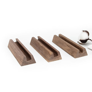 Porte-cartes en bois, porte-notes, design moderne et simple, fabriqué sur mesure en bois, pour l'organisation du bureau - Product Image 2