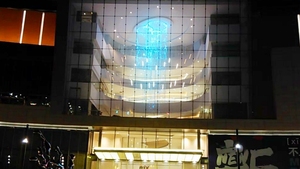 Ecojas 3D LED <span class=keywords><strong>Cube</strong></span> chiếu sáng cho biệt thự sảnh khách sạn trung tâm mua sắm tùy chỉnh sợi quang đèn - Product Image 2