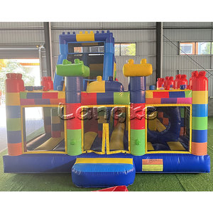 Castillo Inflable para Niños, Casa de Brinco Inflable, Trampolín, Tobogán Inflable Combinado, Juguetes para Niños - Product Image 1