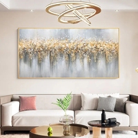 Peinture à l'huile sur toile abstraite moderne, œuvre d'art artisanale en acrylique, peinture murale de paysage magnifique 100% peinte à la main