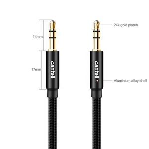 Cantell caldo di vendita di Nylon Treccia <span class=keywords><strong>Jack</strong></span> Da 3.5mm <span class=keywords><strong>maschio</strong></span> a <span class=keywords><strong>maschio</strong></span> aux cavo audio professionale cavo di 35 millimetri - Product Image 4