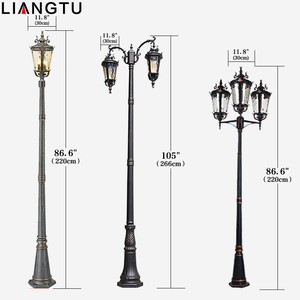 Fabriqué en chine, <span class=keywords><strong>Marseille</strong></span>, lampe de rue décorative extérieure traditionnelle en fonte antique, lampadaire de jardin à LED - Product Image 2