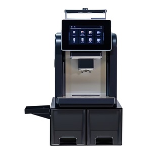 Commercial height-adjustable fully automatic smart touchscreen espresso <b>machine</b> with integrated bean hopper and <b>grinder</b>. - Product Image 6