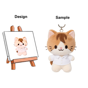 Boneka Plush Custom PP Cotton Boneka Lucu Gantungan Kunci Personalisasi Gantungan Kunci Boneka Isi Custom Produsen Boneka Plush - Product Image 2