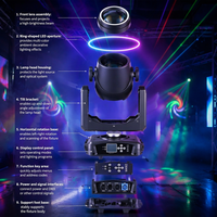 230W Beam Moving Head Light RGB LED Bühnenscheinwerfer DMX512 Rotierender Aluminiumkörper für Disco Club Live-Streaming