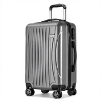 Valise ABS Spinner PC anti-chute [Cargo Global] 20/24/28 pouces avec roulettes universelles silencieuses |   Étanche, antivol et personnalisable avec logo