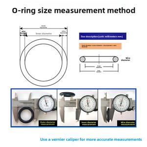 حلقة مطاطية من الفلورين بقطر سلكي من 1.5 إلى 10 مم، حلقة إحكام مقاومة للحرارة العالية مصنوعة خصيصًا - Product Image 3