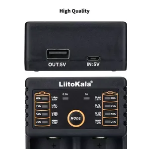 Liitokala, Cargador rápido de 18650 V, 1,2 V, 3,7 V, 3,2 V, 3,85 V, <span class=keywords><strong>AA</strong></span>, AAA, 26650, 10440, 14500 16340, 25500, cargador inteligente de batería de litio - Product Image 6