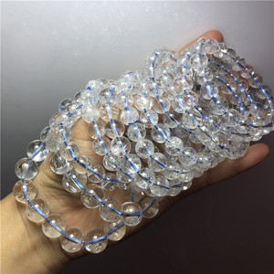 Chakras naturel blanc <span class=keywords><strong>Asse</strong></span> cristal blanc semi-précieux pierre boule bracelet pierre mode femme bijoux - Product Image 3