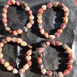 Venta al por Mayor de Piedras Naturales de Ágata de Alashan Gobi, Cuentas de Ágata Tendónica, Hilos de Ágata de 9-10 mm - Product Image 1