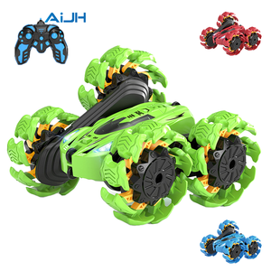 AiJH 2,4 GHz Carro <span class=keywords><strong>De</strong></span> Control Remoto <span class=keywords><strong>de</strong></span> doble cara 360 Control remoto giratorio Stunt Car Juguetes <span class=keywords><strong>Dia</strong></span> Del Nino - Product Image 1