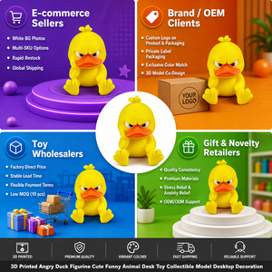 Figura de Pato Enojado de Plástico Impresa en 3D Personalizada, Impresión FDM Multicolor, Juguete de Escritorio para Niños de 5 a 7 Años, OEM ODM - Product Image 2