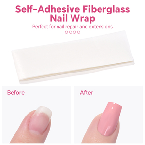 KADS Self-Adhesive Silk&Fiberglass Nail <b>Wraps</b> <b>White</b> Professional Repairing Nail Fiber DIY Manicure Tool Nail Form Extension Tool - Product Image 4