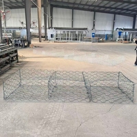 Cages/Grosses cages en gabions de fil d'acier DINGYANG en gros - Galvanisées à chaud 6*2*0.23m, Tailles 2x1x1m pour la lutte contre les inondations et la protection des talus