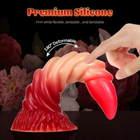 Plug anal irrégulier en forme de tire-bouchon serpentin ; Dildo réaliste en silicone liquide à dégradé de couleurs ; Masturbateur féminin ; Jouet sexuel