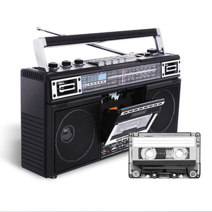 เครื่องเล่นเทปคาสเซ็ตแบบย้อนยุค วิทยุ AM FM SW ช่องเสียบ USB TF ชาร์จไฟได้ ลำโพงบลูทูธแบบพกพา ของขวัญสำหรับการตั้งแคมป์ - Product Image 3
