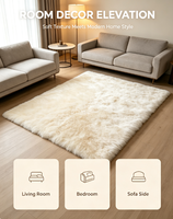 Tapis de sol moderne en bouclettes pour la maison, les voyages et les loisirs