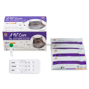 Fabrika satış! Feline hızlı <span class=keywords><strong>Test</strong></span> FIPV FPV FCOV Ag Giardia calicirvirus hızlı <span class=keywords><strong>Test</strong></span> kiti veteriner teşhis <span class=keywords><strong>Test</strong></span> kediler için - Product Image 1