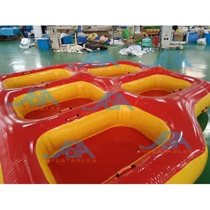 Barco inflável para esportes aquáticos, design clássico para 5 pessoas, 0.9mm de pvc
