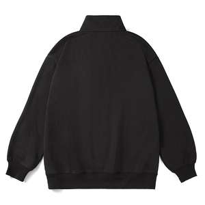 Sweat-shirts pour hommes à col montant avec fermeture éclair, logo personnalisé, streetwear, sweats à capuche à fermeture éclair pour streetwear et vêtements de sport - Product Image 2