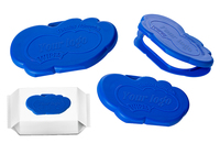 Couverture en plastique PP personnalisée pour lingettes humides, couvercle à rabat pour le nettoyage et les lingettes pour bébés