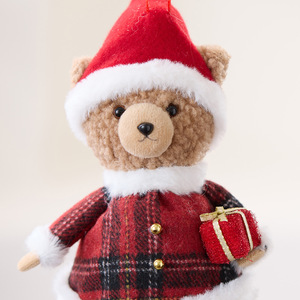 Nouvelles décorations suspendues en tissu en forme d'ours en peluche pour <span class=keywords><strong>Noël</strong></span>, pour l'exportation - Product Image 3