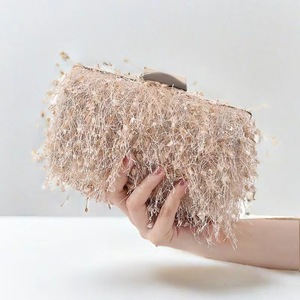 Designer Women <b>Wedding</b> and Evening <b>Clutch</b> Bag with Chain Strap Hot Sale Diamond Party Luxury - Product Image 4