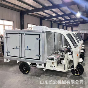 Tricycle électrique cargo à carrosserie fermée 48 V, poids à vide 300-400 kg, capacité de charge utile 200-300 kg, pour transport frigorifique - Product Image 3