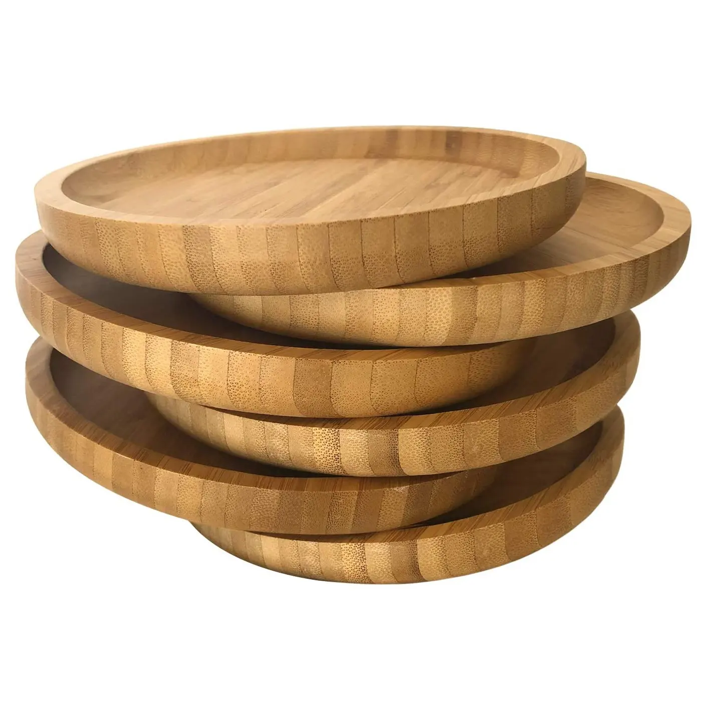 Bamboo Serving Plates Wood Coffee Tea Serving Tray Fruit platters Party Dinner Plates Sour Candy Tray