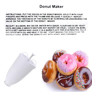 Wholesale Donut <b>Maker</b> Mould Easy Fast Manual <b>Waffle</b> Dispenser Machine Plastic Lightweight Deep Fry - Product Image 3