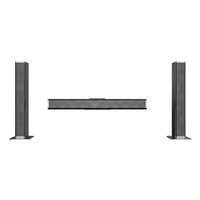 Vofull Barre de son pour Smart TV 2 en 1 Système de son surround détachable pour barre de son TV avec effet de basse surround 3D