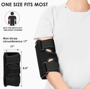 อุปกรณ์พยุงข้อศอกแบบสปอร์ตสำหรับนอนหลับ ป้องกันการบาดเจ็บทางการแพทย์ อุปกรณ์พยุงข้อมือแบบมีบานพับ พรีเมียม ปรับได้ - Product Image 2