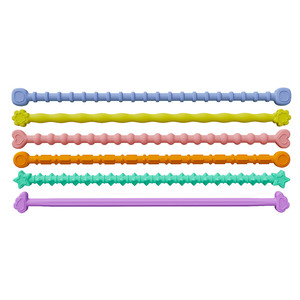 New Arrived 6 <b>Pack</b> Silicone Sensory <b>Fidget</b> Stick Toys Anxiety Relief Stretchy Sticks - Product Image 2