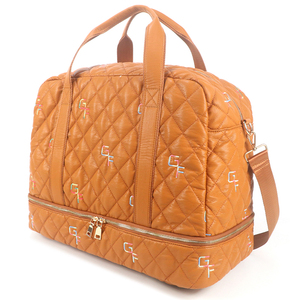 Bolsa de Viaje de Gran Capacidad con Logotipo Personalizado, Acolchada, de Algodón, con Compartimento Separado para Zapatos, Correa de Hombro Desmontable - Product Image 3