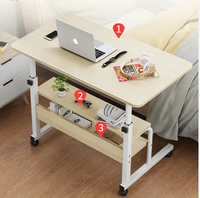 Bureau d'ordinateur à prix avantageux, mobilier de bureau, bureau d'ordinateur exécutif mobile, table d'étude avec roulettes