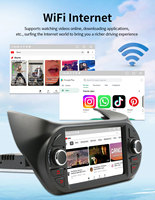 BQCC 7 "Quad Octa Core Android13 Autoradio Mirrorlink Lecteur de véhicule pour Fiat Flori 2008-2011 Sans fil Carplay WIFI GPS RDS FM