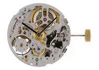 Mouvement Automatique Super Peacock SL 4802 Squelette de Remplacement Kit Mouvement SL-4802 Réparation Machine 4130