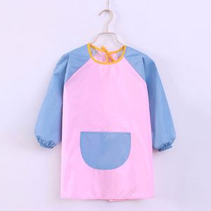 Delantal Impermeable de Manga Larga para Niños, Juego de Baberos para Cena, Delantal de Arte para Pintar en Guardería - Product Image 1