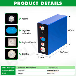 Ab stok vergisi ücretsiz 12000 döngüsü Gotion 280Ah 300Ah 314Ah 3.2V Lifepo4 pil prizmatik güneş lityum demir fosfat pil 314Ah - Product Image 2
