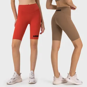 Shorts esportivos com design de cintura alta, mais novo design de pêssego, quadril, slim, para treino ao ar livre, academia, motociclista, fitness, yoga, feminino