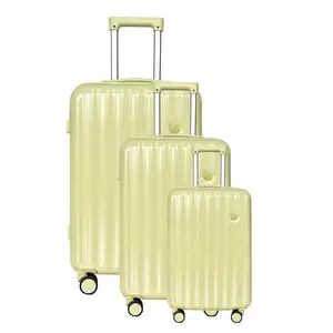 Customizable Colors ABS Luggage Sets 20 24 28 Inch Travel Trolley Bags 4 Wheel Luggage Suitcase