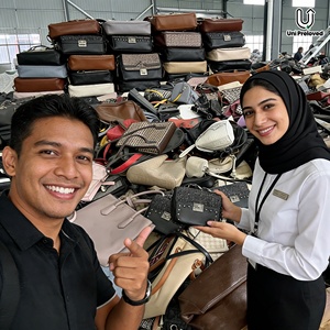 Tas Bekas A14 Bale-bale Grosir Tas Wanita Harga Pabrik Langsung Tas Kulit Wanita Preloved - Product Image 1