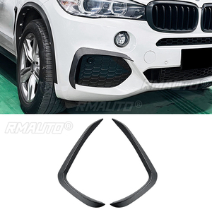 For BMW X5 F15 M Sport 2014-2018 Front Bumper Lip Splitter Fog Lamp <b>Grill</b> Spoiler Cover Air <b>Vent</b> Wind Knife Body Kits - Product Image 1
