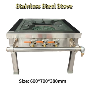 Cuisinière à gaz en acier inoxydable VICTORY KITCHEN modèle VCT 600x700x380mm argentée, fournitures pour restaurants - Product Image 5