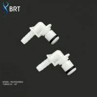 Raccord rapide pour tuyau de poche à eau, connecteur de tube 3/8, raccords de tuyauterie pour produits médicaux et cosmétiques en plastique